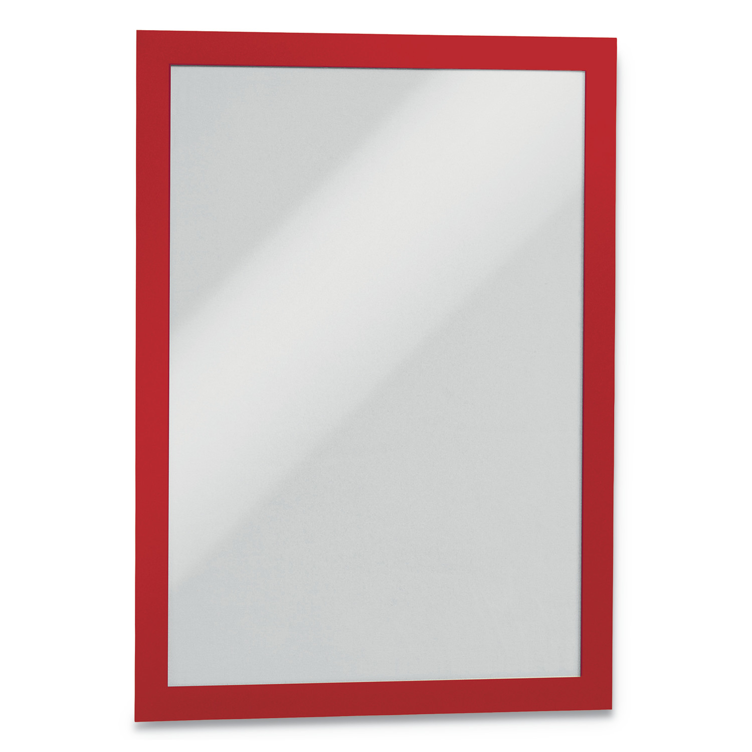 Durable® DURAFRAME Sign Holder 8-1/2" x 11" Red Frame Pack of 2 product image
