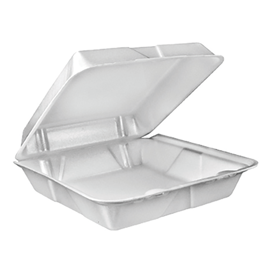 Dart Foam Hinged Containers Non Perforated Large 1 Case of 200 product image