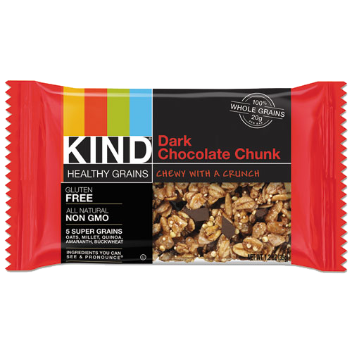 KIND Bars Dark Chocolate Chunk 1.2 oz Box of 12 product image