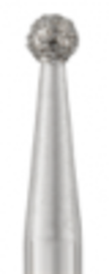 Piranha Diamond Single-Use Burs, FG, Round, # 801-014, 1.4 mm, Fine, Red, 25/Pk, 801-014F product image