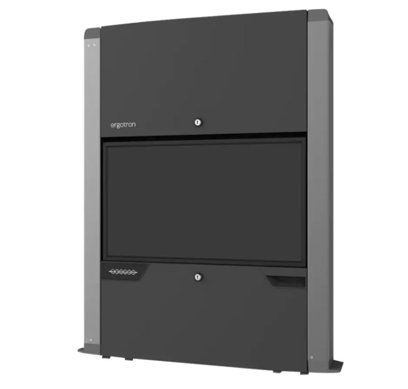 Ergotron CareFit 24" Sit-Stand Wall Mount Enclosure Matte Black product image