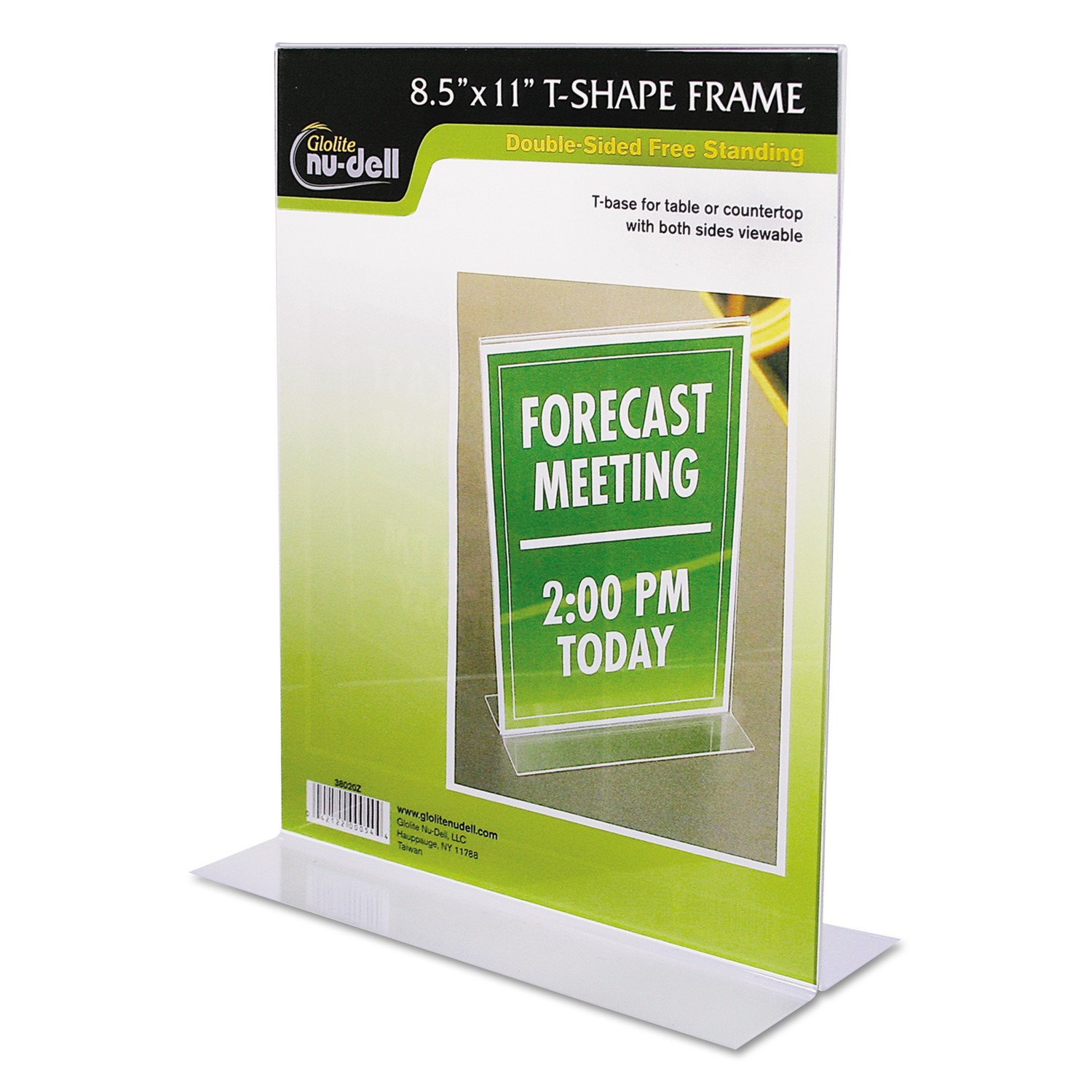 NuDell™ Clear Plastic Sign Holder Stand-Up 8-1/2 x 11 product image