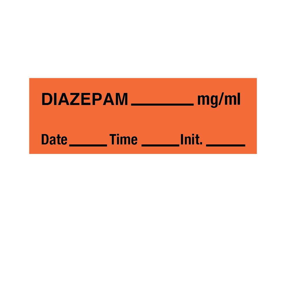 Tape Diazepam 1/2" x 500" Orange with Black Box of 6 product image