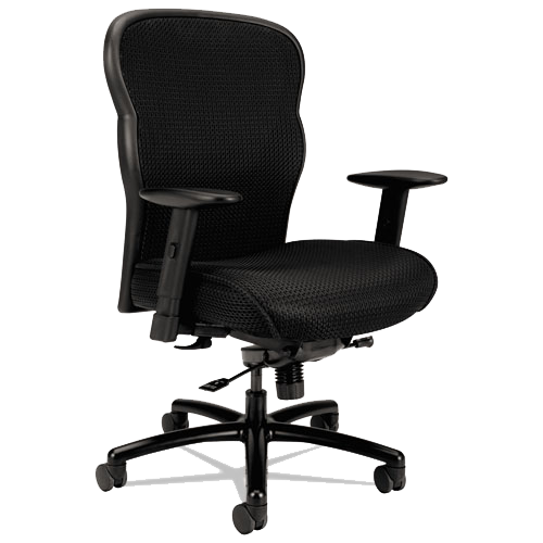 HON® VL705 Series Big and Tall Mesh Black Chair Mesh Back/Fabric Seat product image