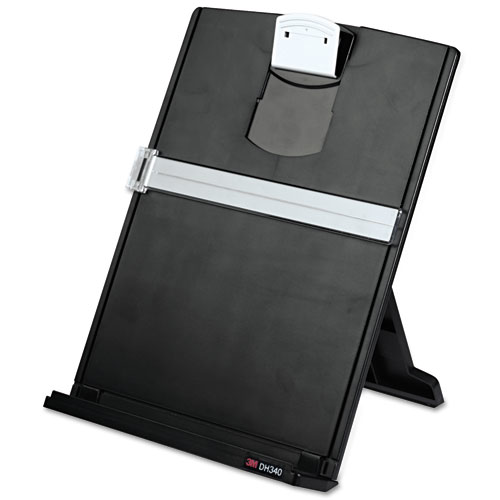 Black Fold-Flat Freestanding Desktop Copyholder Plastic 150 Sheet Capacity product image