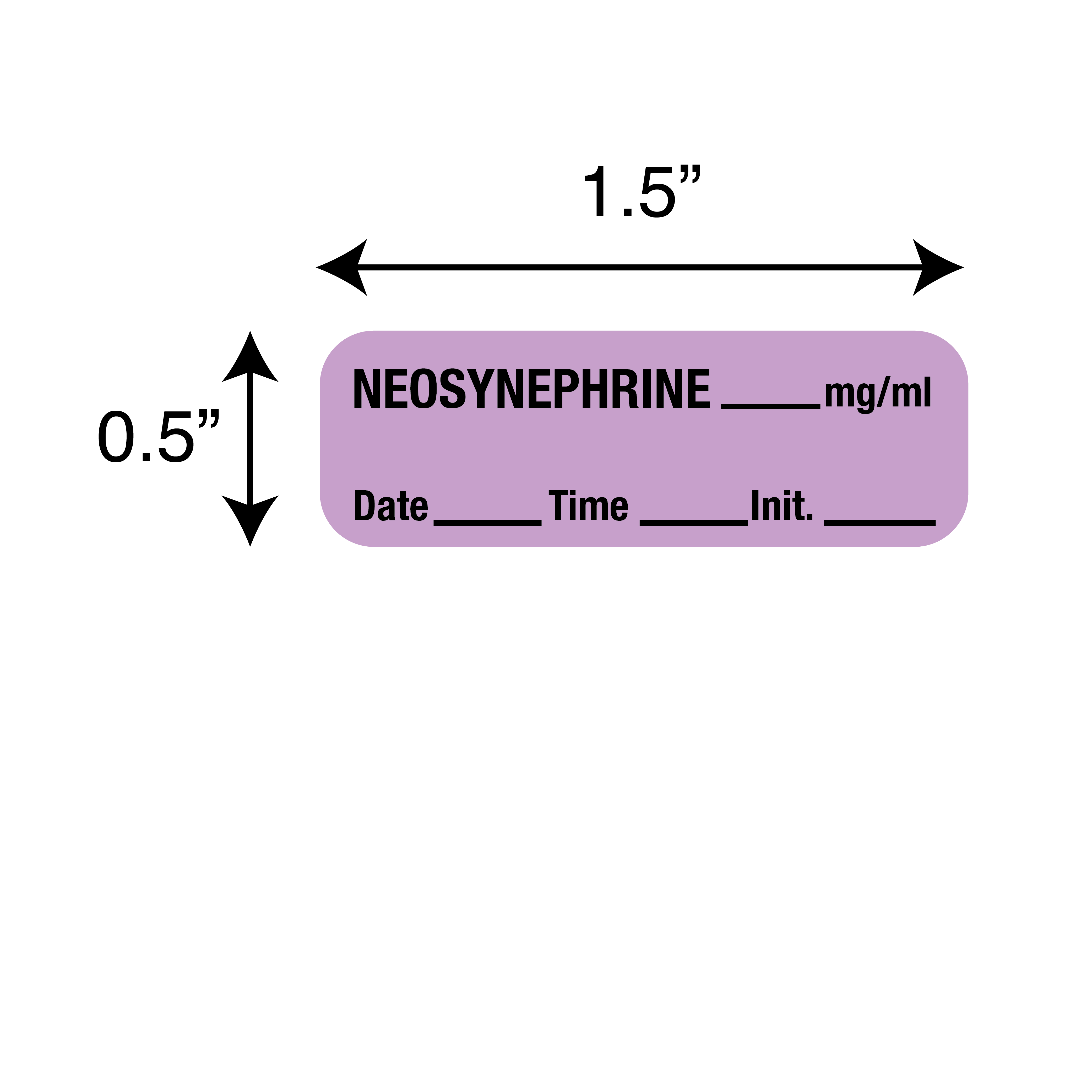 Anesthesia Labels - Neosynephrine 1/Roll product image