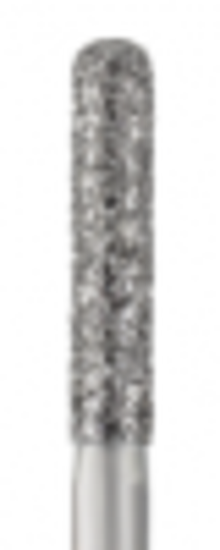 Piranha Diamond Single-Use Burs, FG, Round End Cylinder, # 881-018, 1.8 mm, Medium, Blue, 25/Pk, 881-018M image