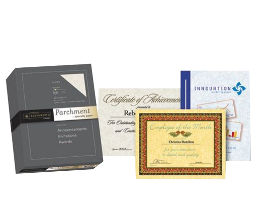 Southworth Parchment Specialty Paper Ivory 24 lbs. 8-1/2 x 11 Box of 500 product image