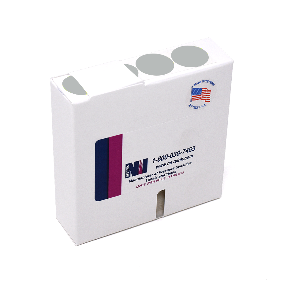 Label Color Coded Dot Roll Form - 1" Gray 1/Roll product image