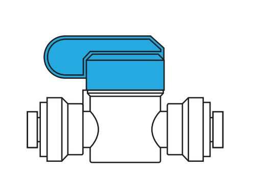 Valve In Line 1/4" Tube product image