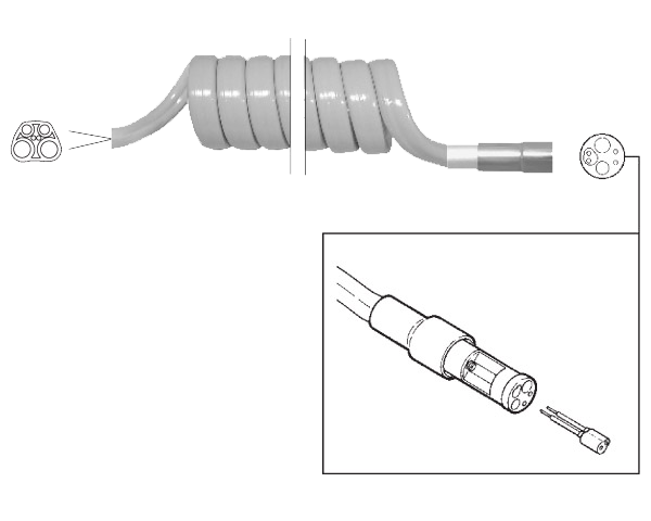 Black Handpiece Illumination Replacement Tubing w/ ISO Type C Adapter product image