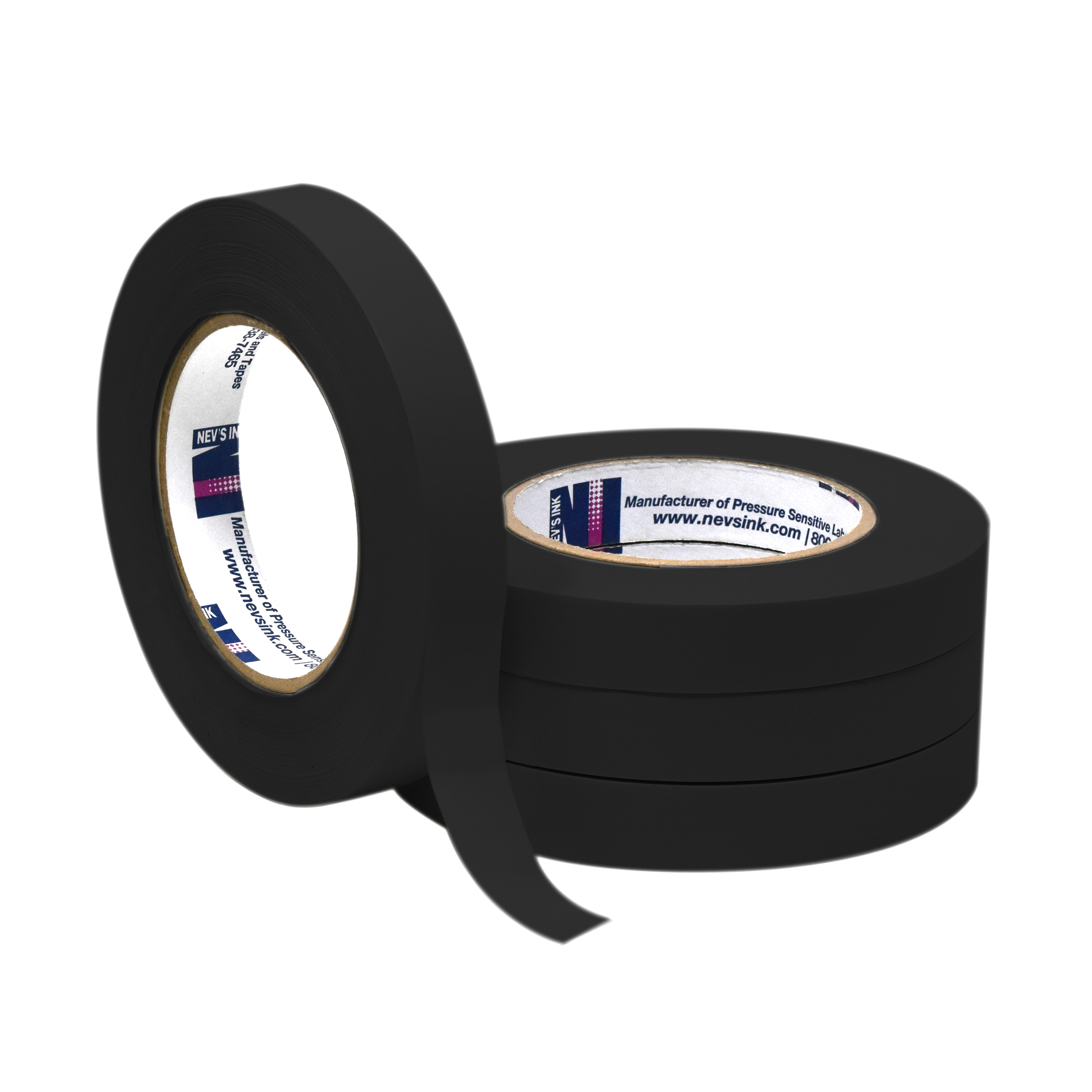 Black Labeling Tape 3/4" Wide x 60yd Box of 4 product image