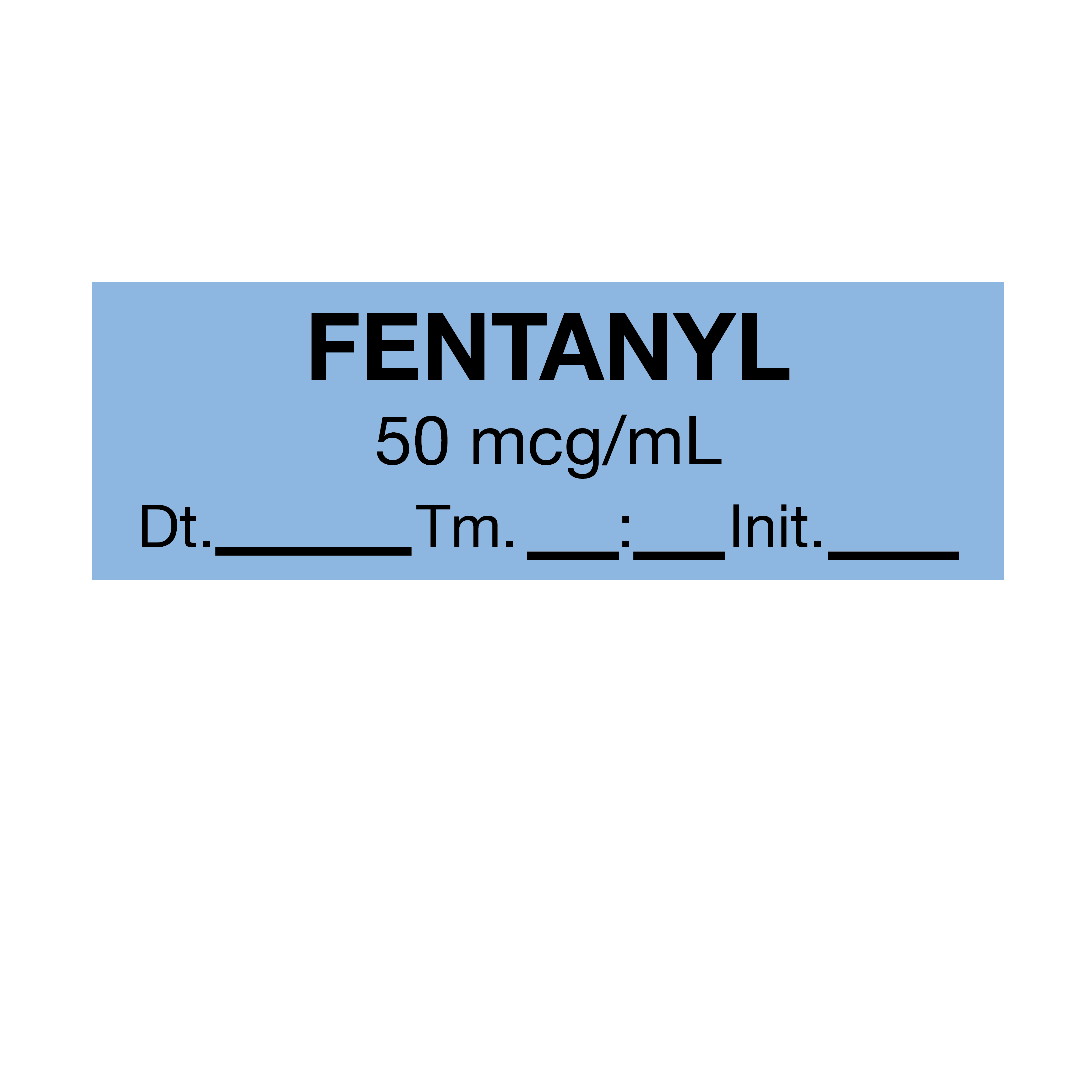 Anesthesia Tapes Fentanyl 50Mcg/Ml Date Time Init 1/2" x 500" product image