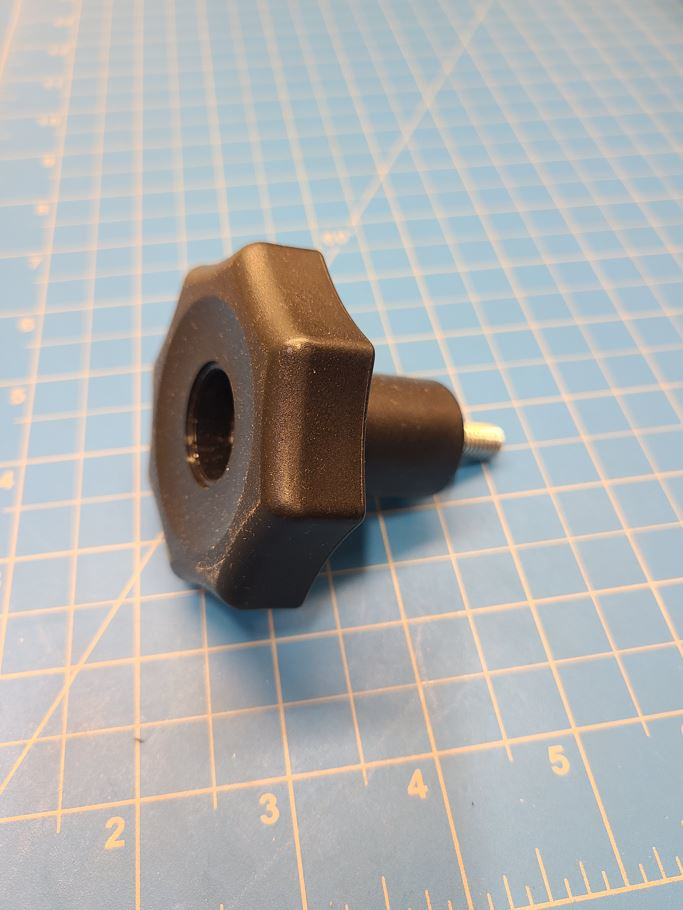 Knob Back Upright Black Round product image