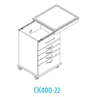 Alabama Cart without Flip Down 22" Wide Left-Right Slide product image