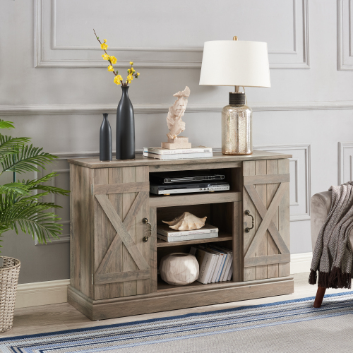 Front Office Table Foyer Gray Barn Wood Style product image
