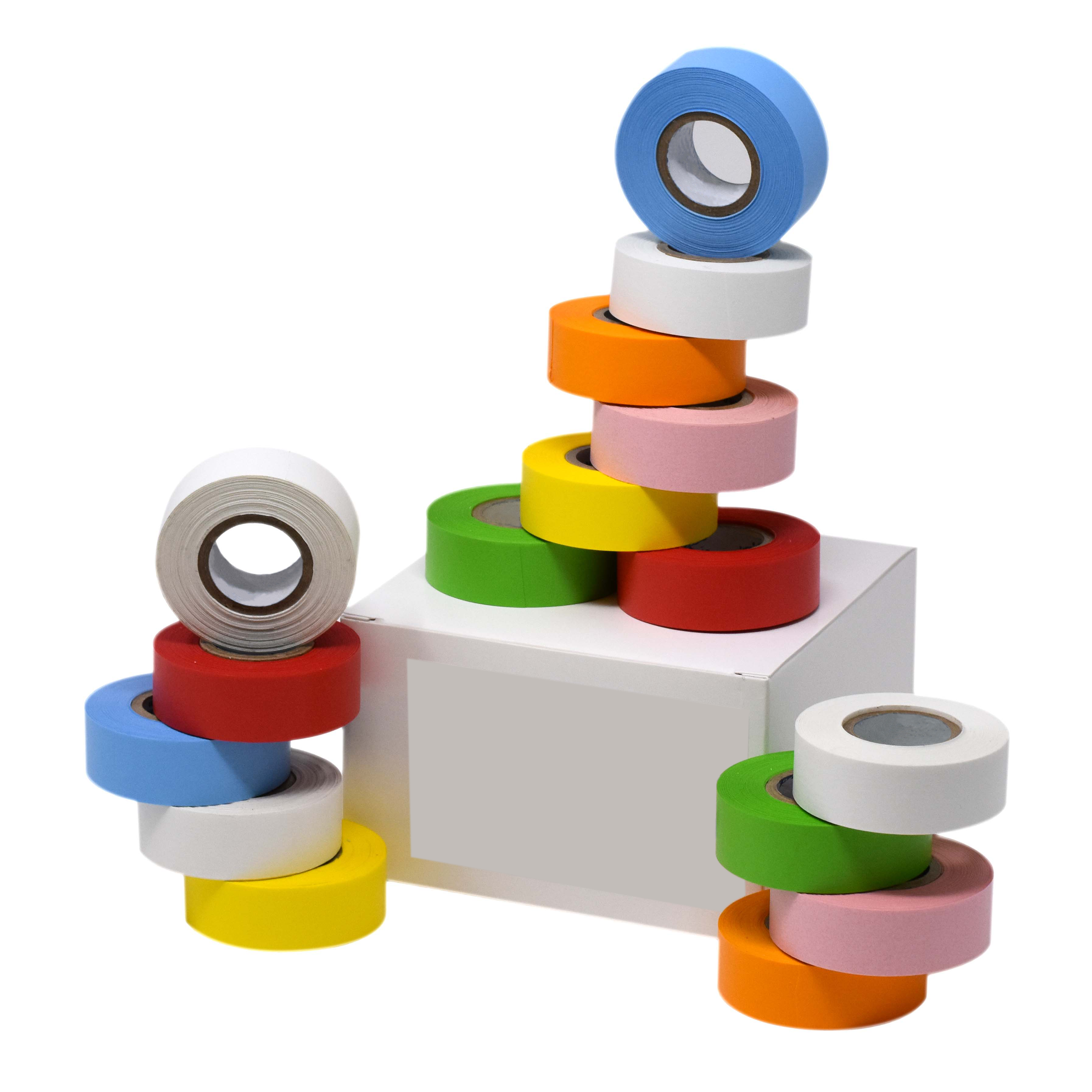 Rainbow Labeling Tape 3/4" Wide x 500" Case of 16 product image