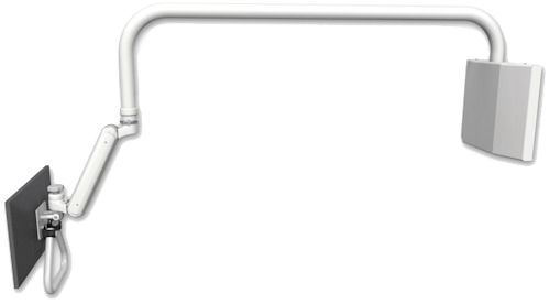 Inverted Ultra 182 Arm on an Overhead Arm Mounted to a Wall Plate product image