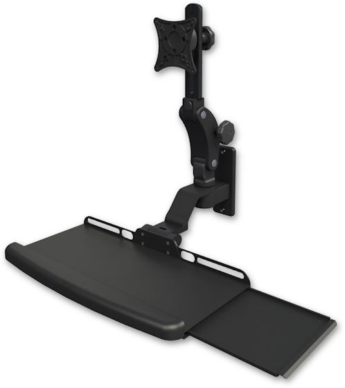 Ultra 550 LCD Wall Mount with Bent Keyboard Tray product image