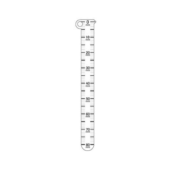 MM Ruler Measuring Gauge 60mm Box of 20 product image