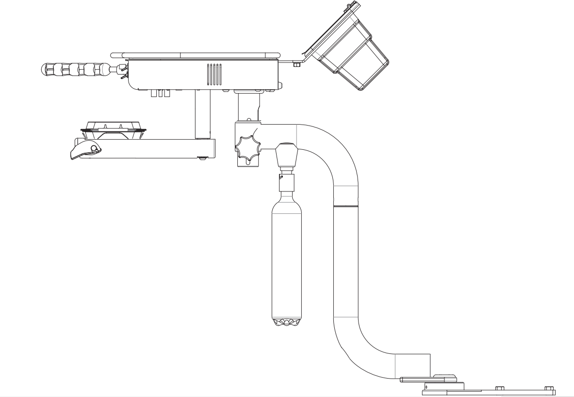 Duo Delivery Pro Base Model 7000 Series Under Cabinet Floor Mount product image