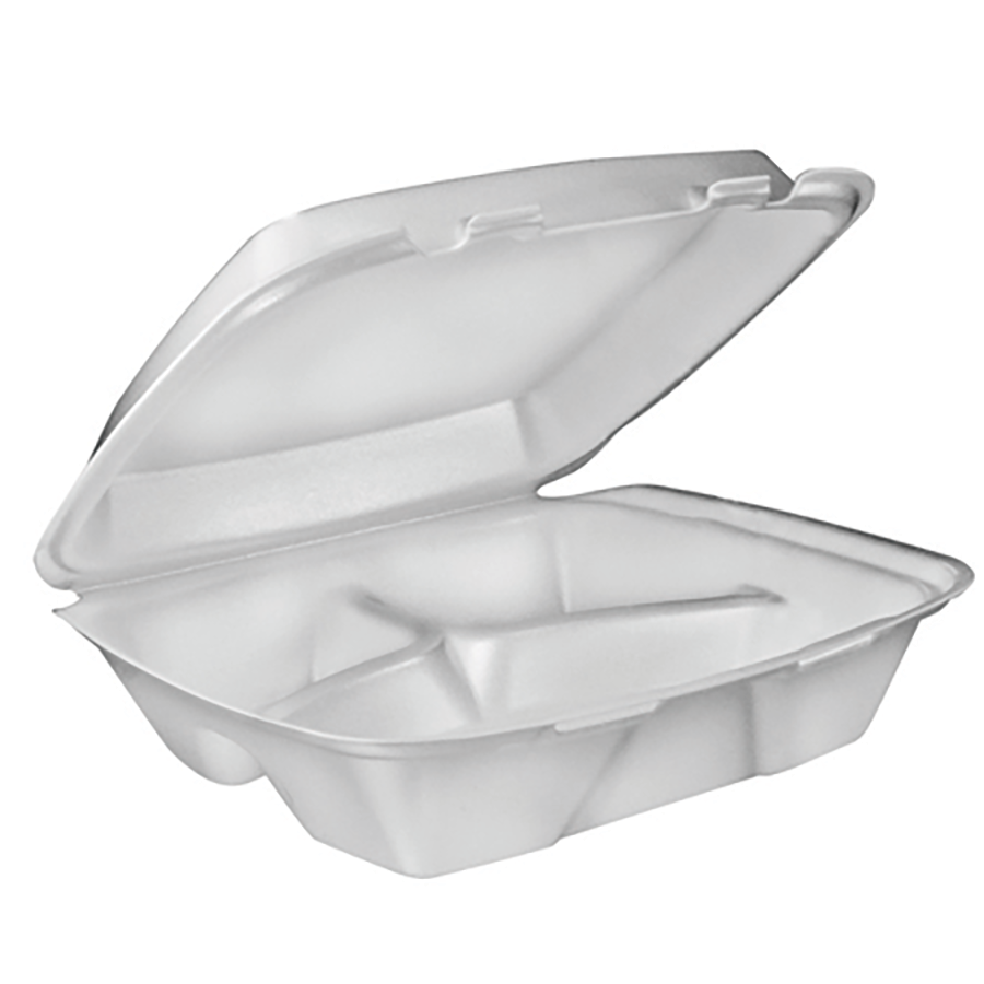 Dart Small Foam Hinged Container Non Perforated Case of 200 product image