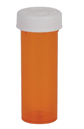 Prescription Vial Ezydose® Push and Turn 6 Dram Amber Case of 580 product image