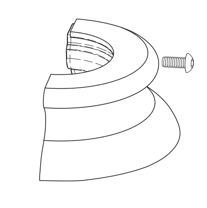 Clamp Kit with Screws Bottle White product image