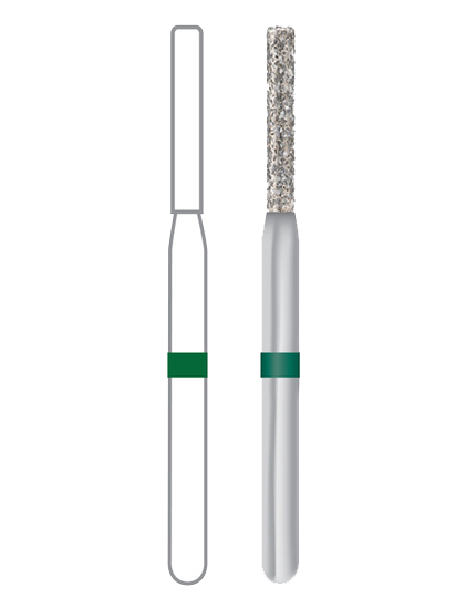 Midwest® #837/016 Medium Multi-Use Diamond Long Cylinder Flat FG Pack of 5 product image