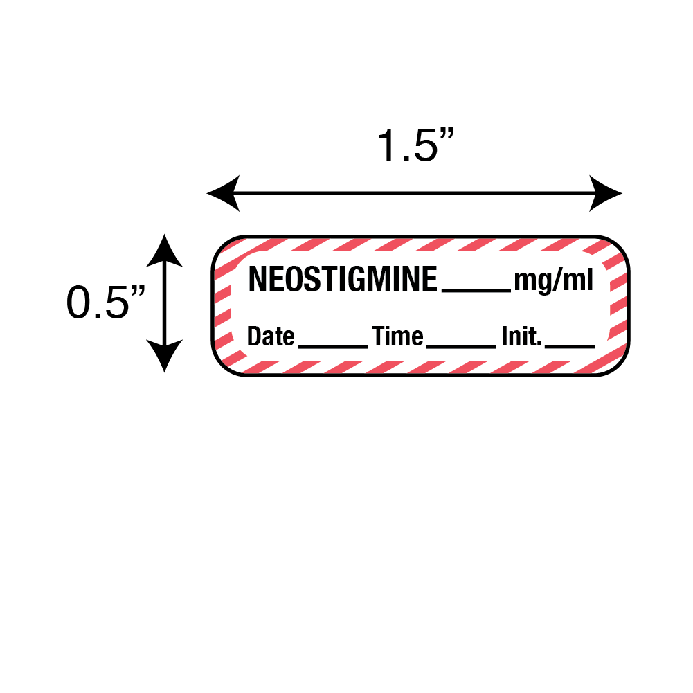 Anesthesia Labels - Neostigmine 1/Roll product image