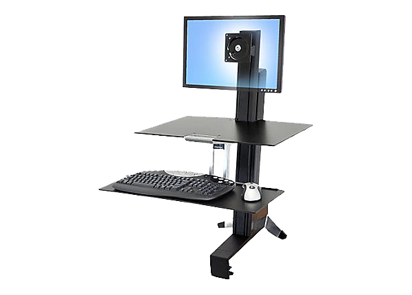 Ergotron WorkFit-S LD Single Monitor Sit Stand Workstation with Worksurface product image
