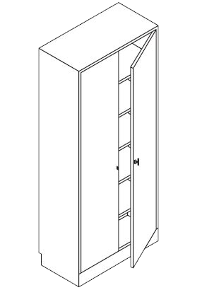 3684 with Doors 36” W x 84” H x 18” D product image