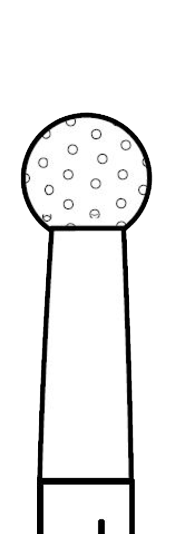 Two Striper Diamond Bur Friction Grip Long 130C 5/Pk product image