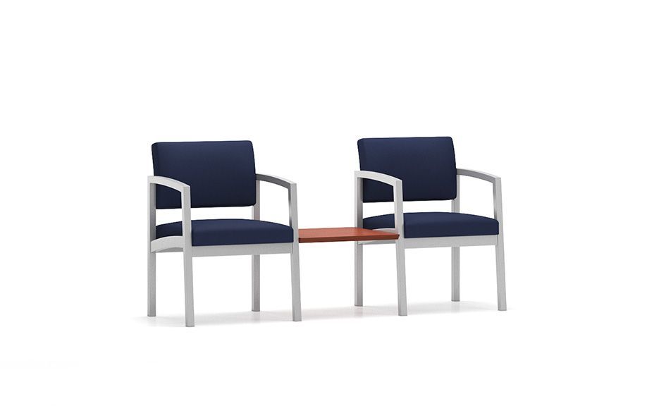 Lenox Steel 2 Chairs w/Connecting Center Table Grade 3 product image