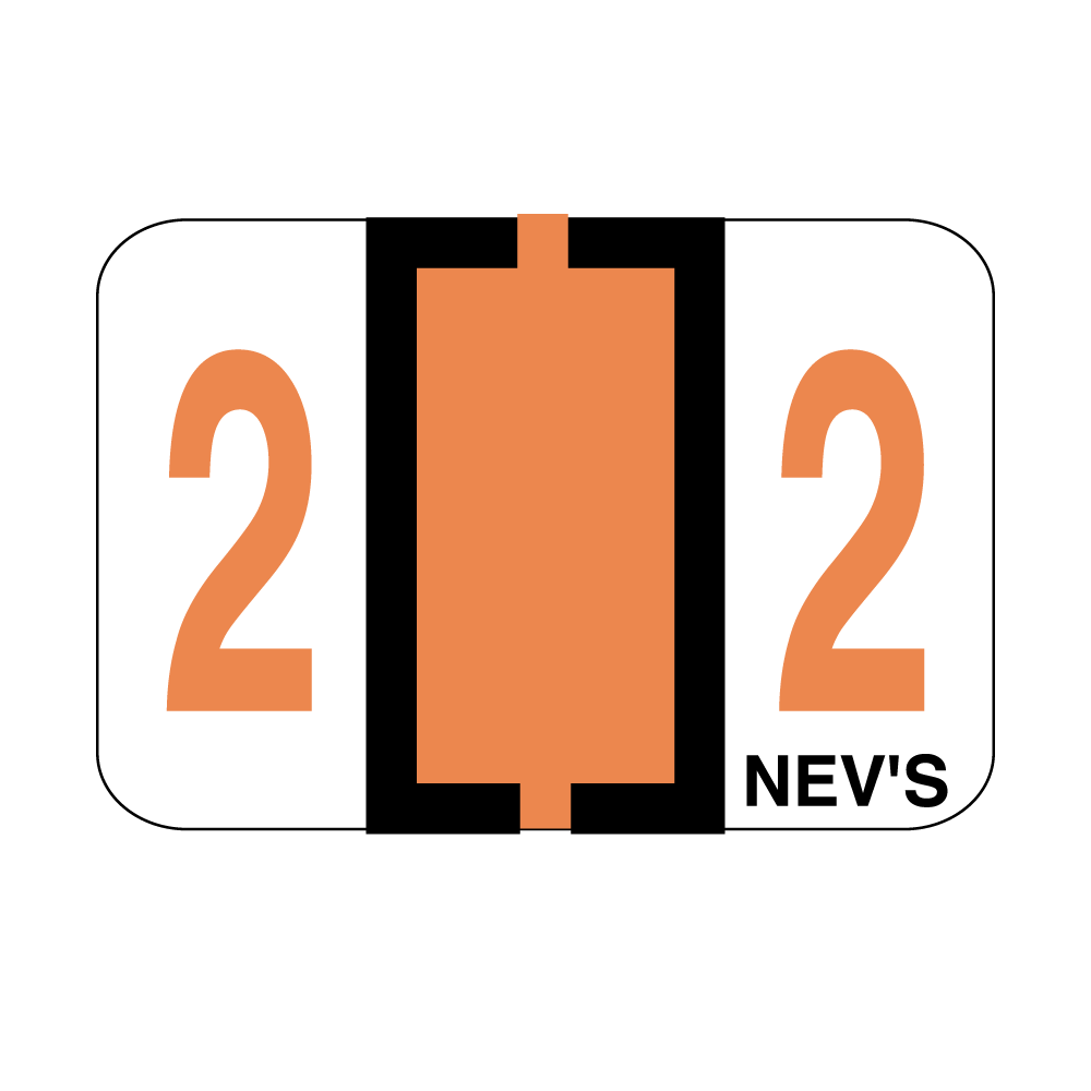 Tabbie Filing Labels Number 2 1/Roll product image