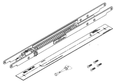 White Mechanical Spring Unit Mount product image
