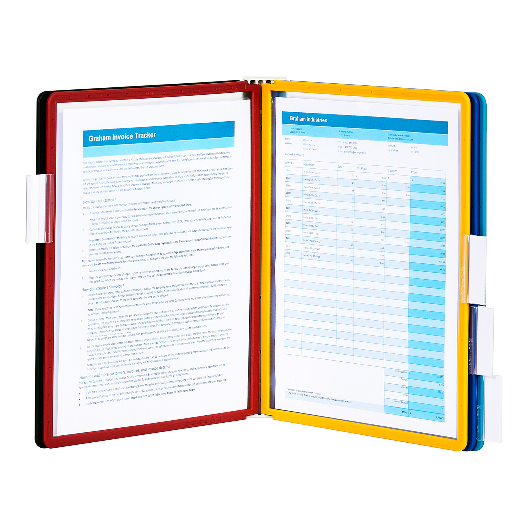 Durable® VARIO® Wall Reference System Letter 5 Panels product image