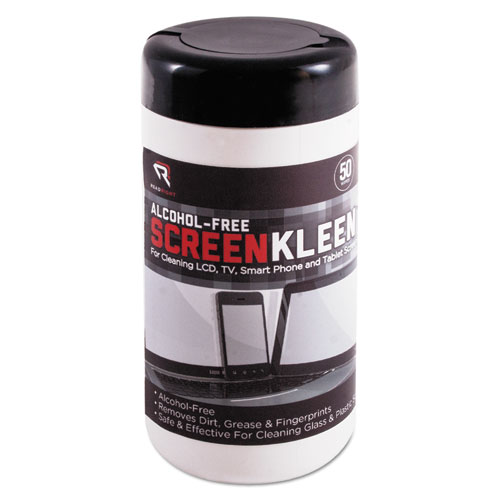ScreenKleen Monitor Screen Cloth Wet Wipes 5 1/4 x 5 3/4 Tub of 50 Wipes product image