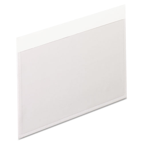 Pendaflex® Self-Adhesive Vinyl Pockets 3" x 5" Clear Front/White Backing Box of 100 product image
