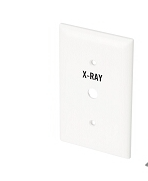 Plate Wall White Drilled and Pad Print with Hardware image