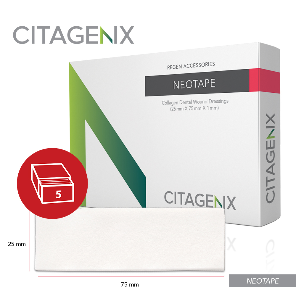 Neotape 25mm x 75mm x 1mm Collagen Wound Dressing | Benco Dental