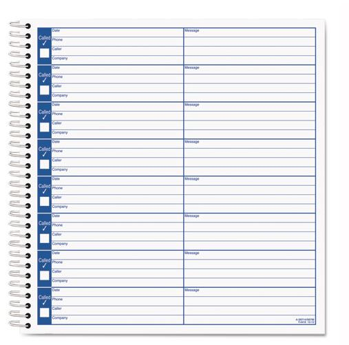 Tops Voice Message Log Books 8 1/4 x 8 1/2 800-Message Book product image