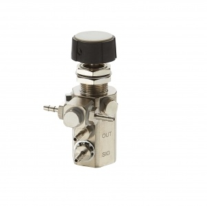 Water Relay Combo Valve with Black Knob and Double Bar Swivel image