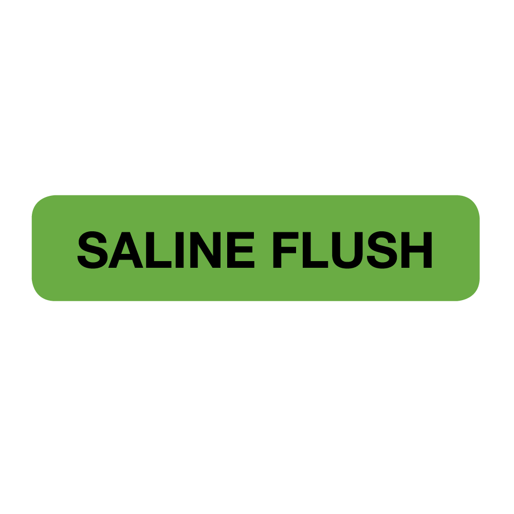 Saline Flush Anesthesia Label Roll product image