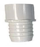 DV Exhaust Install Fitting 1.5 Barb by 1.5 Spigot PVC product image