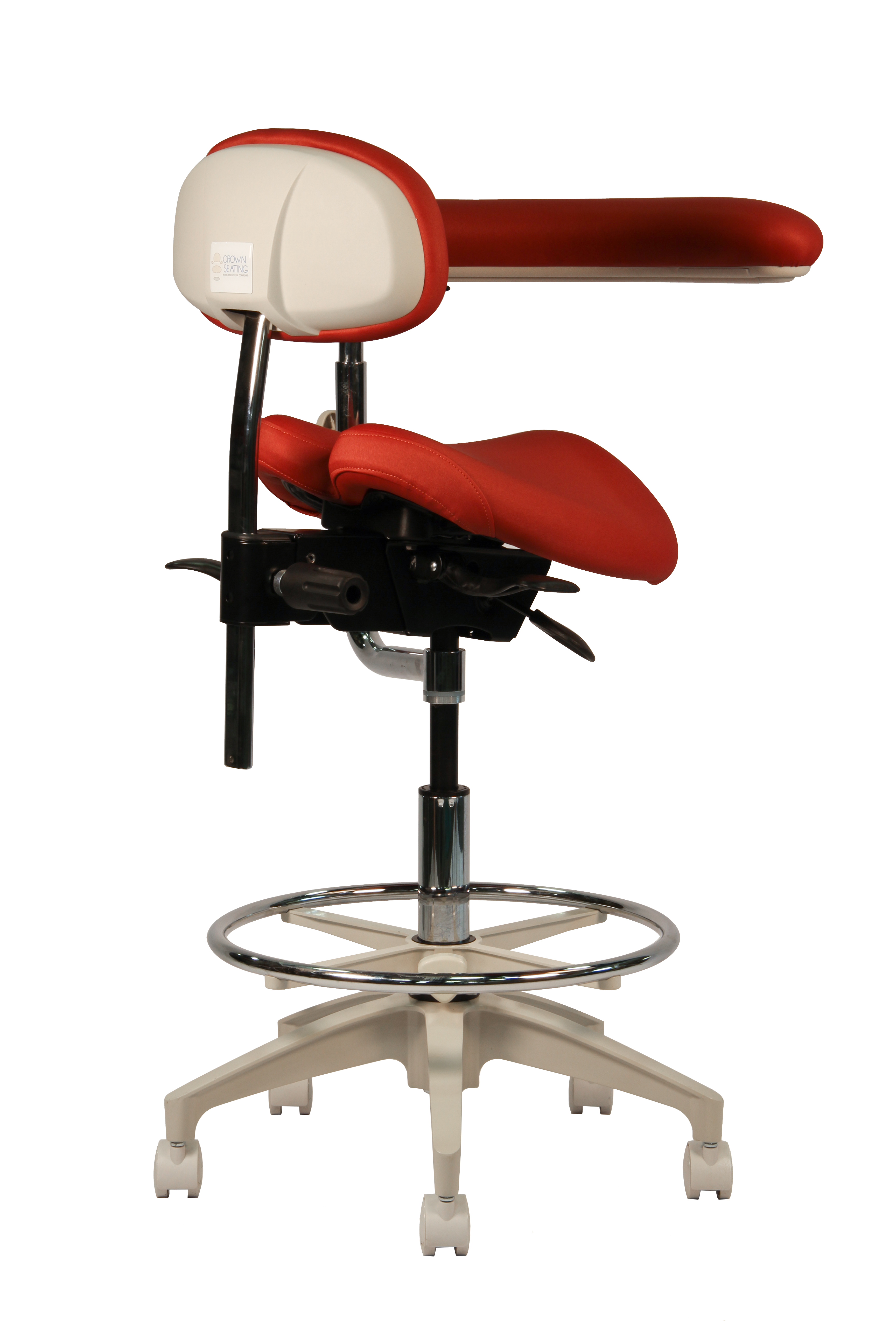 Denver C130AB Saddle Assistant Stool with Back product image