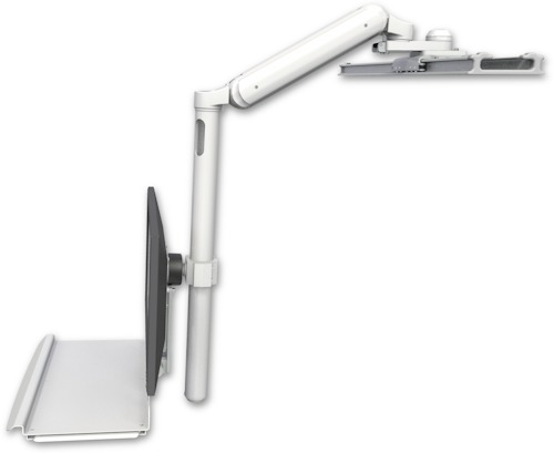 UL182 Inverted 28" Pro Slide Vesa Monitor Mount 16" Bent Keyboard with Mouse Slide 25" Drop Pole product image