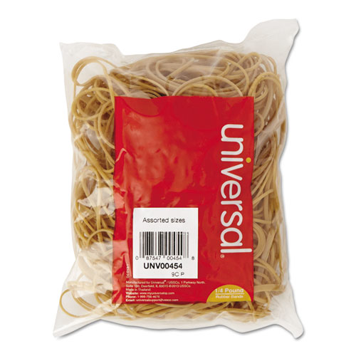 Universal Rubber Bands Size 54 Assorted Lengths 4 oz Bag product image
