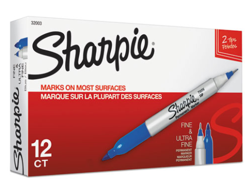 Sanford® Expo® Vis-à-Vis® Marker Fine Point Black Dozen