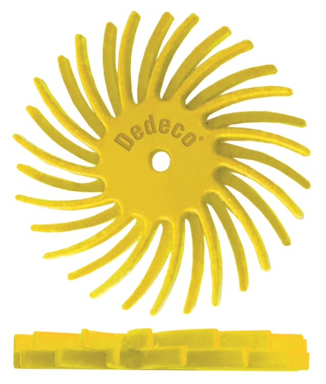 Sunburst Finishing & Polishing Abrasive Wheel Yellow Box 12/Bx product image